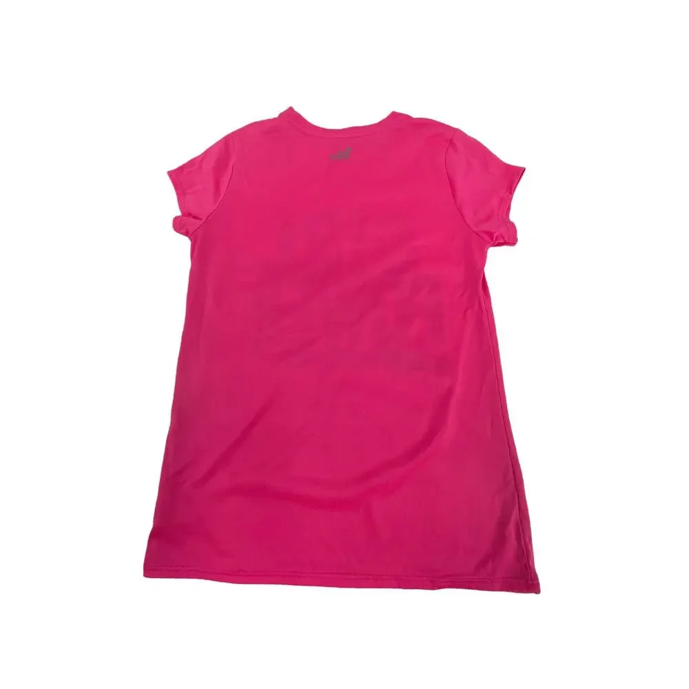 BCG Girls Pink Girl Power Short Sleeve Graphic T-Shirt Youth Size Large 12-14